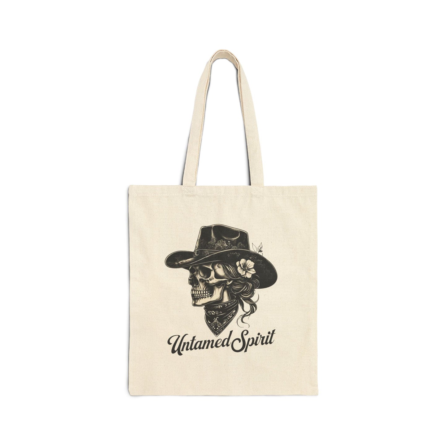Untamed Spirit Cowboy Tote Bag - Stylish Canvas Bag for Nature Lovers