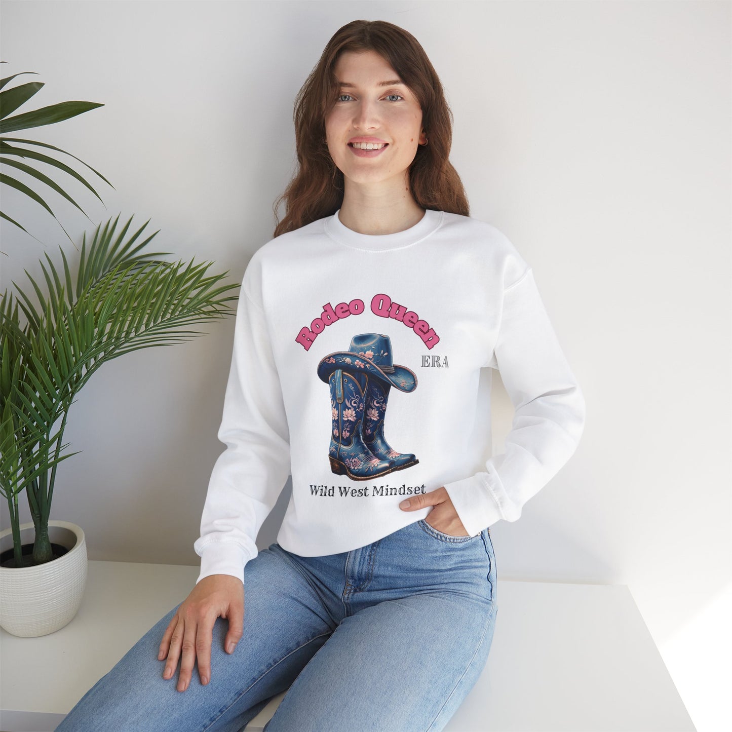Rodeo Queen Crewneck Sweatshirt - Wild West Inspired Apparel