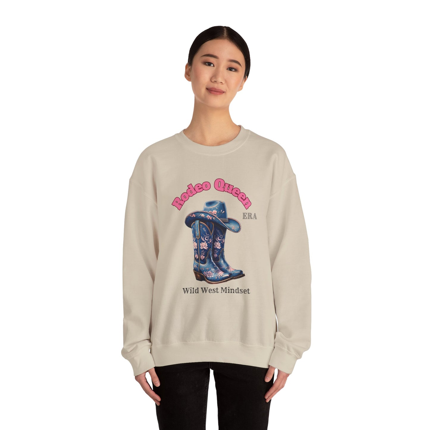 Rodeo Queen Crewneck Sweatshirt - Wild West Inspired Apparel