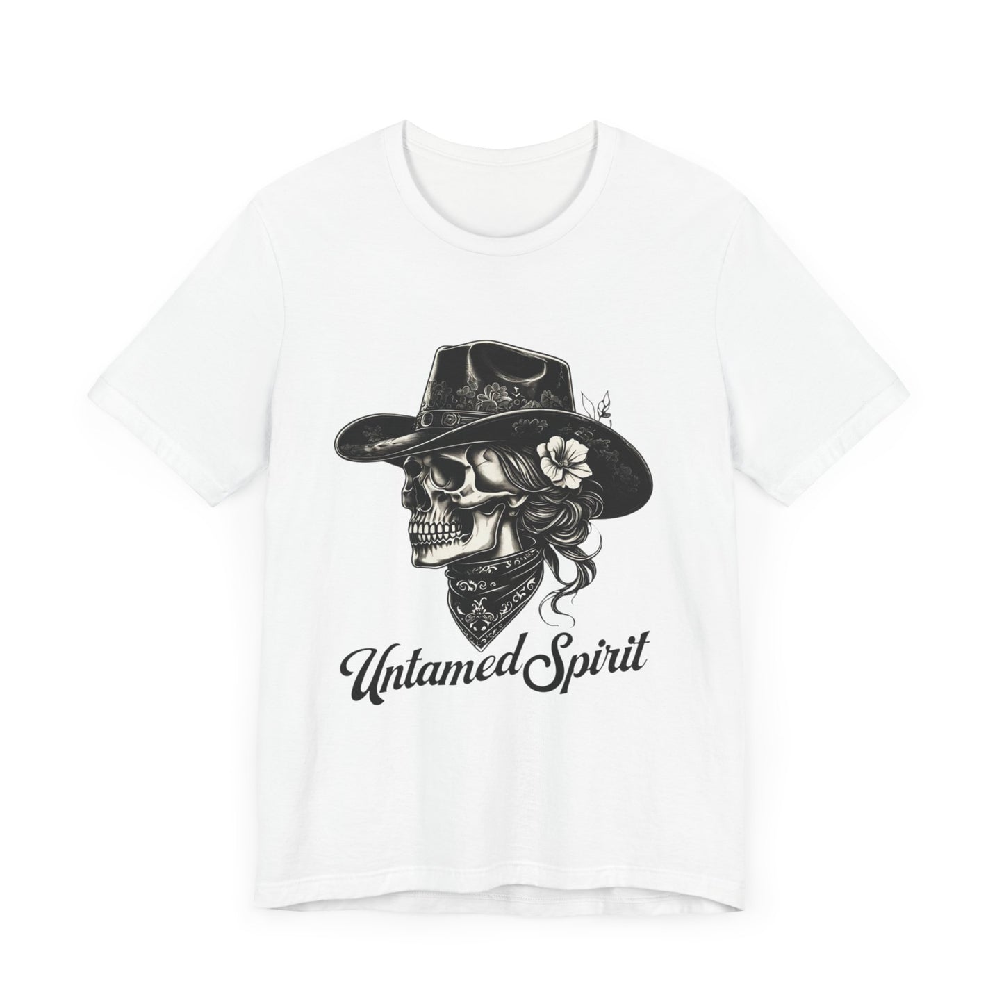 Untamed Spirit Unisex Skull Tee - Edgy Graphic T-Shirt for Free Spirits