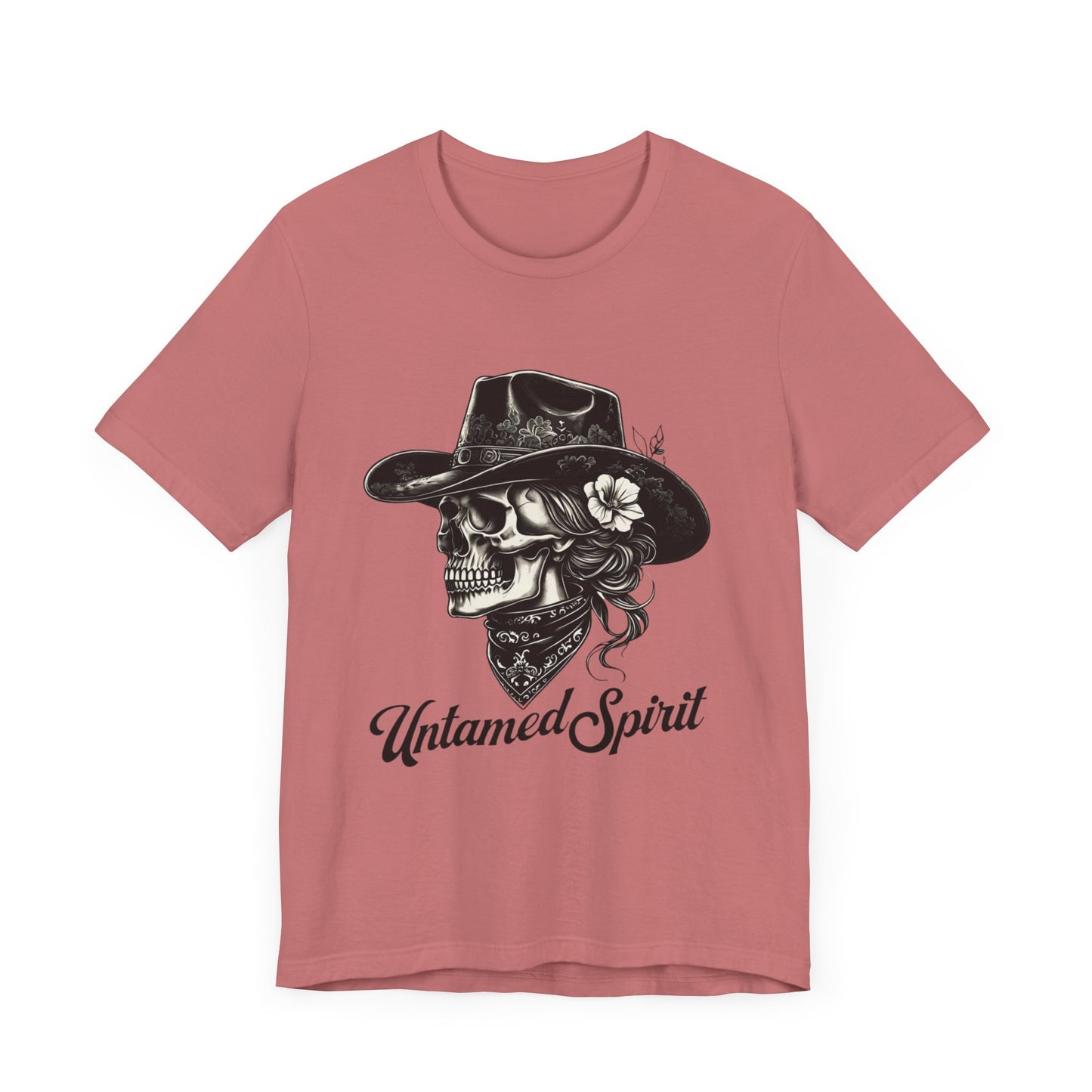 Untamed Spirit Unisex Skull Tee - Edgy Graphic T-Shirt for Free Spirits