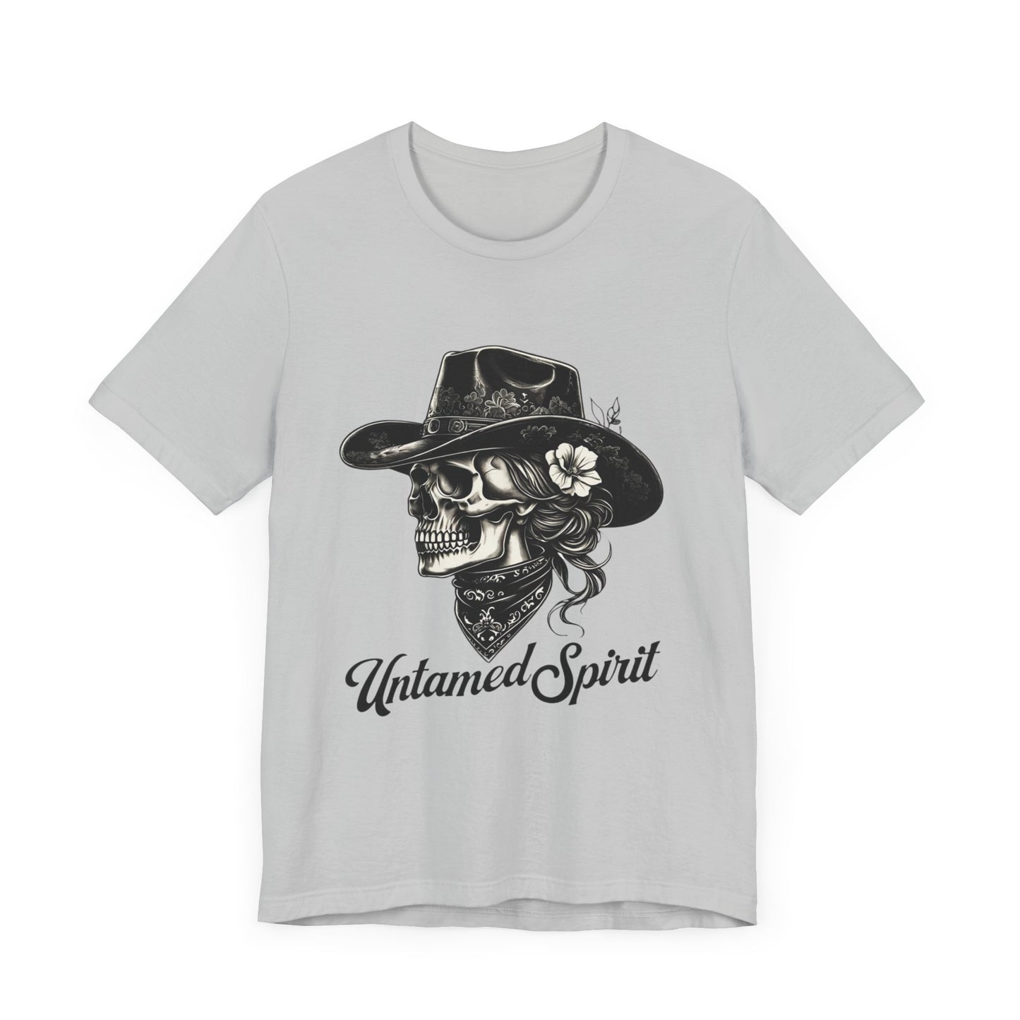 Untamed Spirit Unisex Skull Tee - Edgy Graphic T-Shirt for Free Spirits